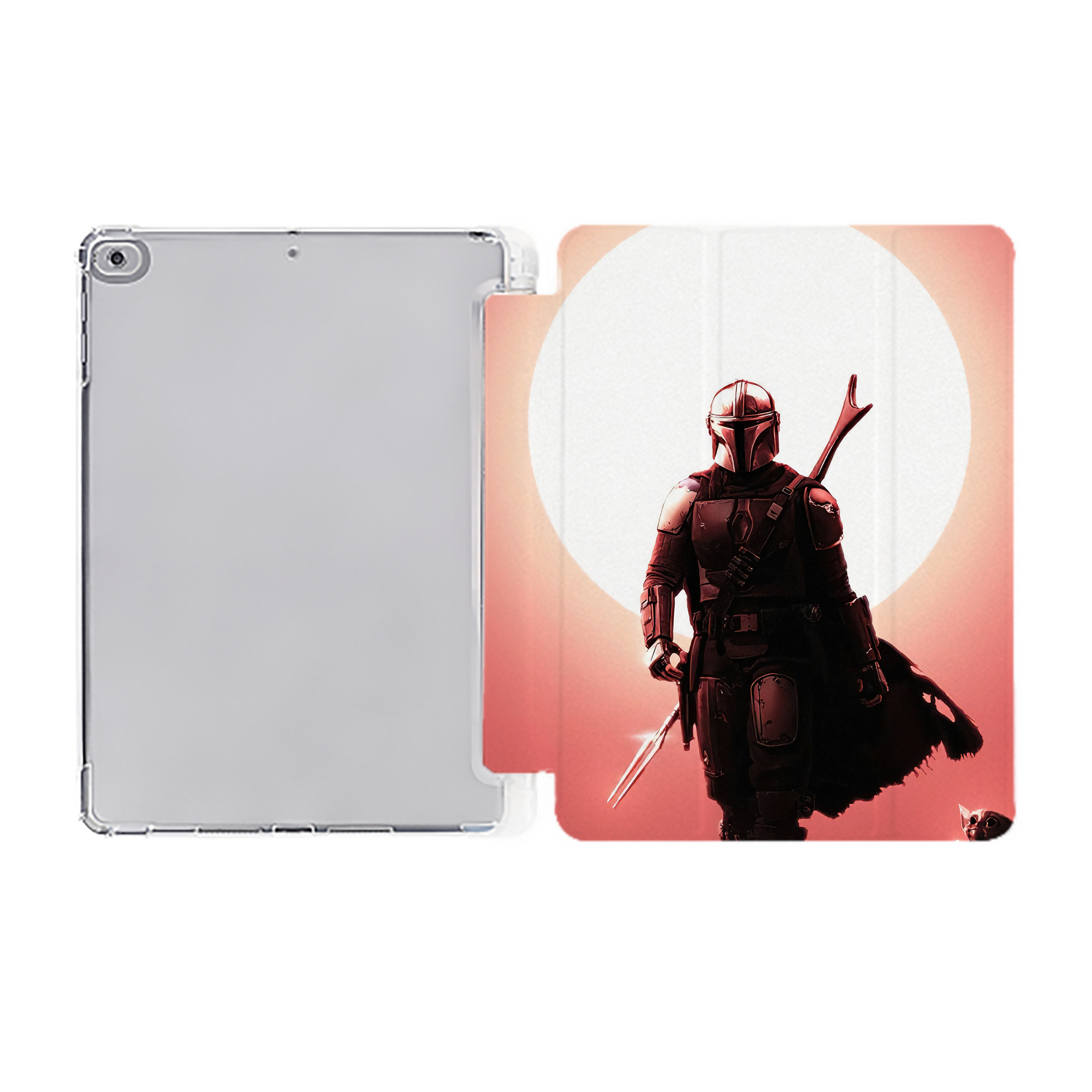 （画像用） スター・ウォーズ Star Wars IPad ケース ペン収納付き 三つ折りスタンド PUレザー×シリコン 対応機種9.5/10.5/10.9インチ